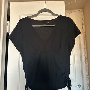 American Eagle Outfitters Black Crop Top